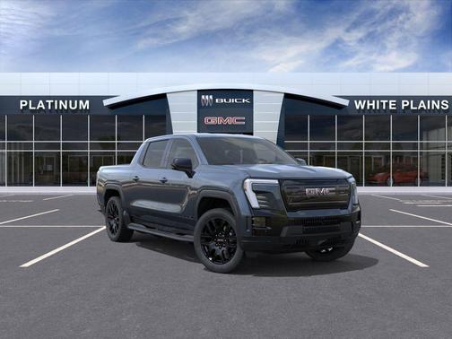 Deep Ocean Metallic 2026 GMC Sierra EV Standard Range Elevation