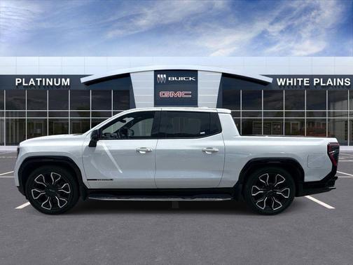 Summit White 2025 GMC Sierra EV Extended Range Denali
