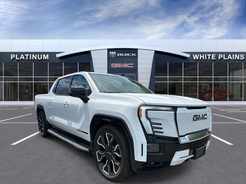 Summit White 2025 GMC Sierra EV Extended Range Denali