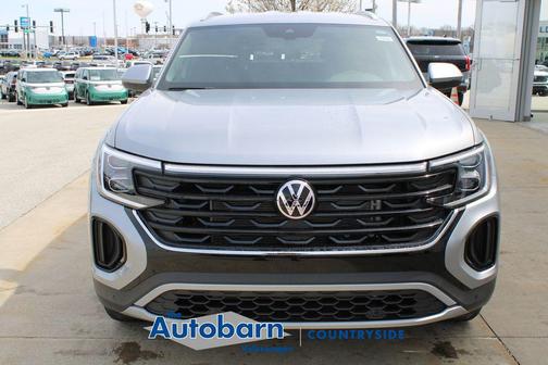 Silver 2026 Volkswagen Atlas Cross Sport 2.0T SE W/TECHNOLOGY