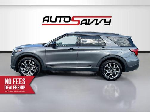 Gray Metallic 2025 Ford Explorer Platinum