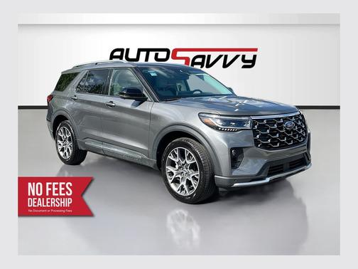 Gray Metallic 2025 Ford Explorer Platinum