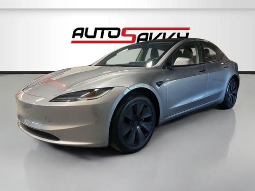 Gray 2025 Tesla Model 3 Long Range