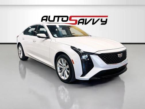 Crystal White Tricoat 2025 Cadillac CT5 Premium Luxury