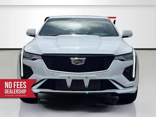 Crystal White Tricoat 2025 Cadillac CT4 Premium Luxury