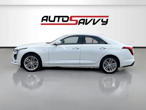 Crystal White Tricoat 2025 Cadillac CT4 Premium Luxury