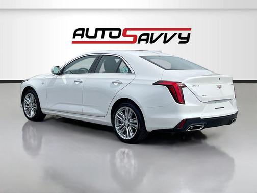 Crystal White Tricoat 2025 Cadillac CT4 Premium Luxury RWD