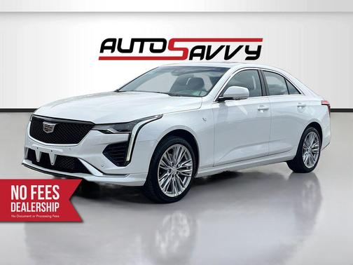 Crystal White Tricoat 2025 Cadillac CT4 Premium Luxury