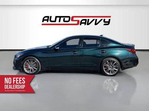 Black Opal Metallic 2024 INFINITI Q50 Red Sport 400
