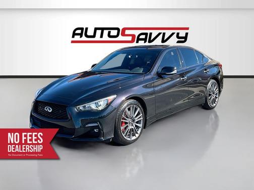 Black Opal Metallic 2024 INFINITI Q50 Red Sport 400