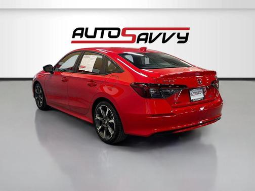 Rallye Red 2025 Honda Civic Hybrid Sport Touring