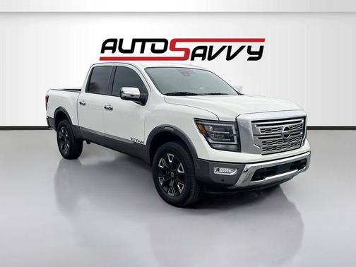 Pearl White Tricoat 2024 Nissan Titan Platinum Reserve
