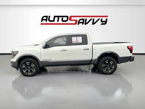 Pearl White Tricoat 2024 Nissan Titan Platinum Reserve