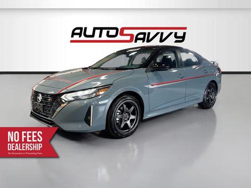Atlantic Gray/Super Black 2025 Nissan Sentra SR