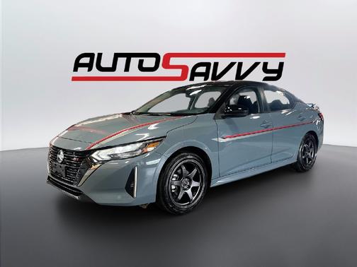 Atlantic Gray/Super Black 2025 Nissan Sentra SR