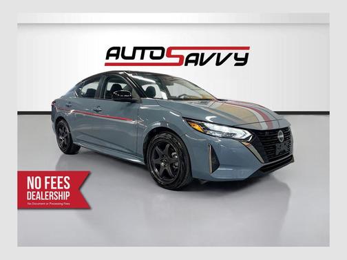 Atlantic Gray/Super Black 2025 Nissan Sentra SR
