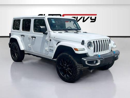 Bright White Clearcoat 2023 Jeep Wrangler Sahara 4xe