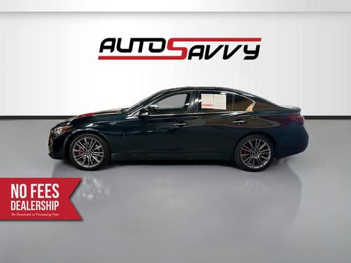 Black Opal Metallic 2024 INFINITI Q50 Red Sport 400