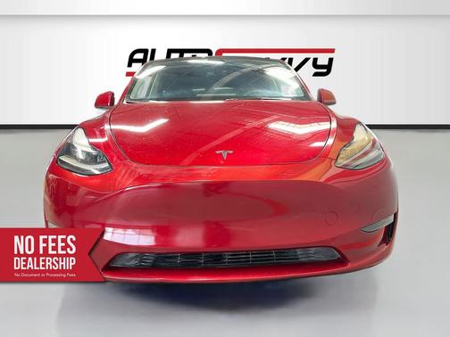 Red 2024 Tesla Model Y Long Range