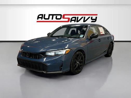Dark Blue 2025 Honda Civic Hybrid Sport