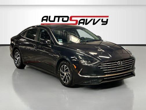 Carbon Blue 2023 Hyundai SONATA Hybrid Blue