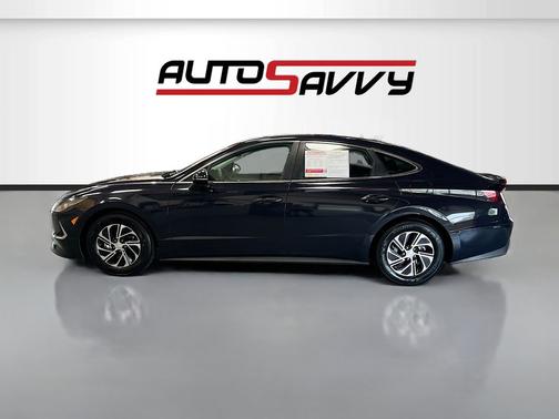Carbon Blue 2023 Hyundai SONATA Hybrid Blue