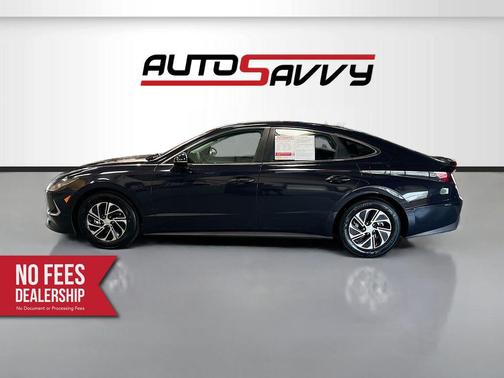 Carbon Blue 2023 Hyundai SONATA Hybrid Blue