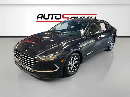 Carbon Blue 2023 Hyundai SONATA Hybrid Blue