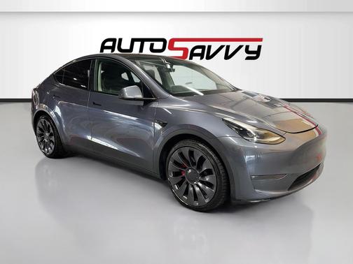 Gray 2023 Tesla Model Y Performance