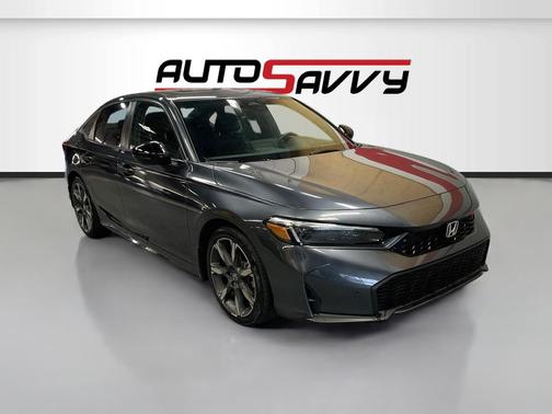 Dark Blue 2025 Honda Civic Hybrid Sport Touring