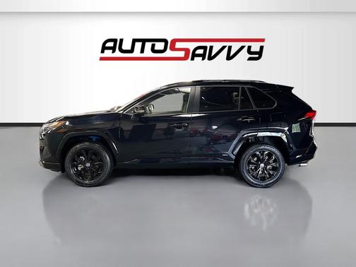 Midnight Black Metallic 2025 Toyota RAV4 Hybrid SE