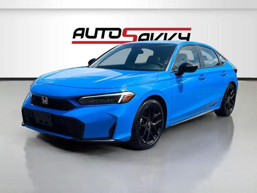 Boost Blue Pearl 2025 Honda Civic Hybrid Sport