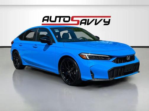 Boost Blue Pearl 2025 Honda Civic Hybrid Sport