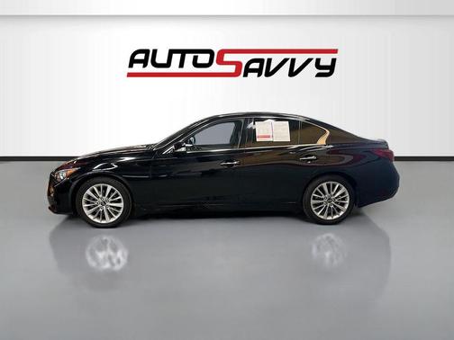 Black Obsidian 2021 INFINITI Q50 3.0t LUXE