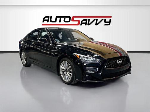 Black Obsidian 2021 INFINITI Q50 3.0t LUXE