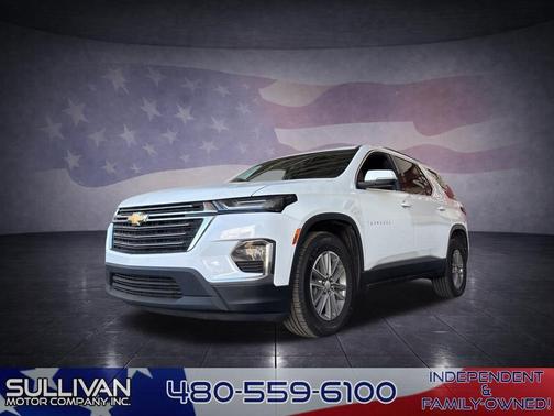 Summit White 2022 Chevrolet Traverse LT Cloth