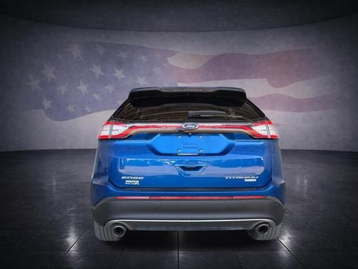 Lightning Blue Metallic 2018 Ford Edge Titanium