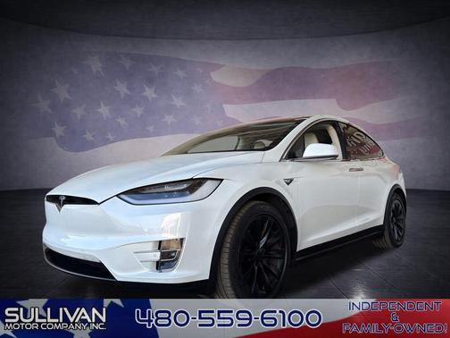 Pearl White Multi 2018 Tesla Model X 75D