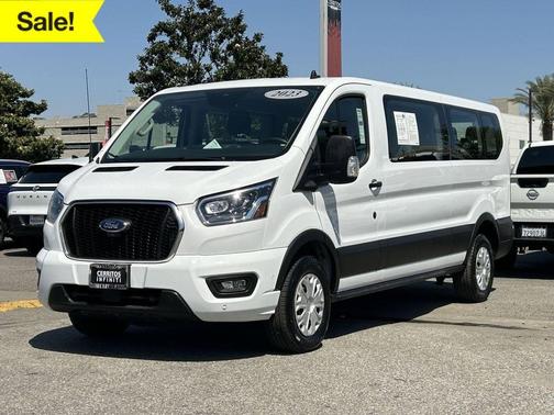 Oxford White 2023 Ford Transit-350 XLT