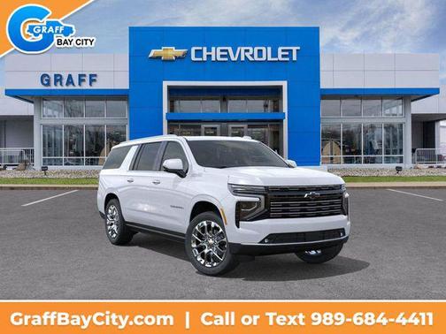 Polar White Tricoat 2026 Chevrolet Suburban High Country, 4WD