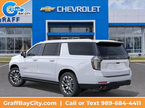 Polar White Tricoat 2026 Chevrolet Suburban High Country, 4WD