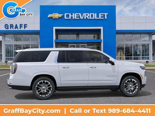 Polar White Tricoat 2026 Chevrolet Suburban High Country, 4WD