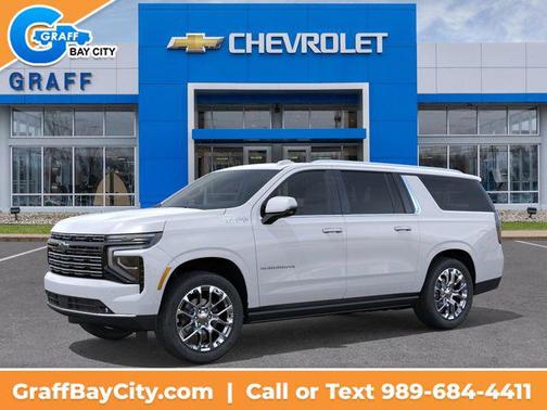Polar White Tricoat 2026 Chevrolet Suburban High Country, 4WD