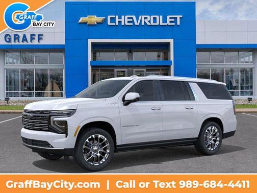Polar White Tricoat 2026 Chevrolet Suburban High Country, 4WD
