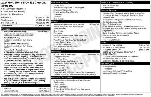 Onyx Black 2024 GMC Sierra 1500 SLE