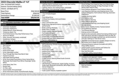 2023 Chevrolet Malibu FWD 1LT
