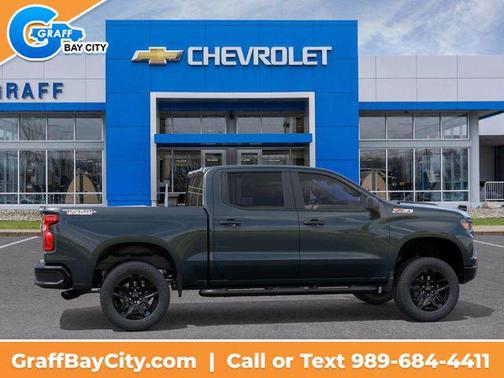 Cypress Gray 2026 Chevrolet Silverado 1500 Custom Trail Boss