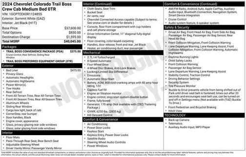 2024 Chevrolet Colorado Trail Boss