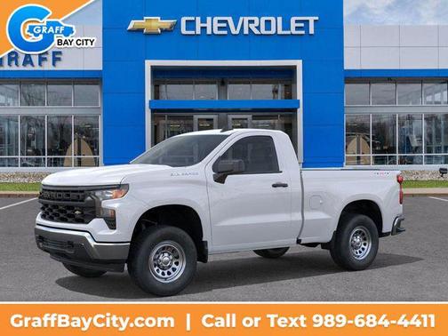 Summit White 2026 Chevrolet Silverado 1500 WT