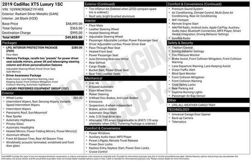 2019 Cadillac XT5 Luxury